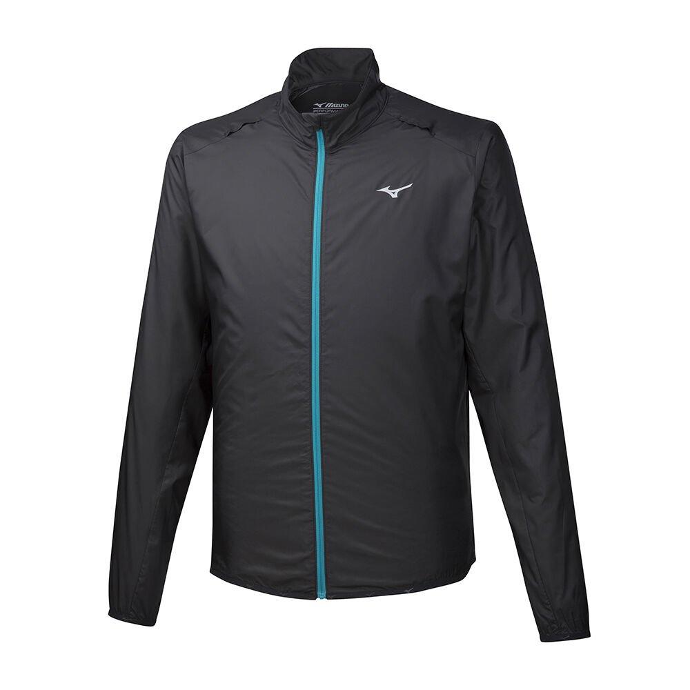 Men's Mizuno Jackets Black Hineri Pouch Apparel - J2GE952009